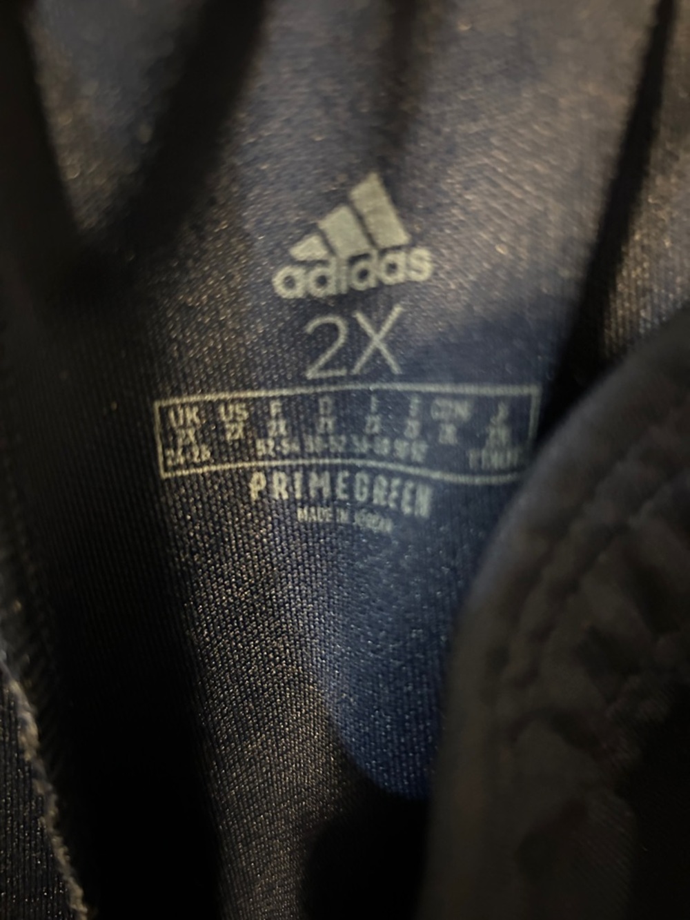 Adidas Plus Size Women’s Joggers/Track Pants, Navy Blue W/White Stripes, Sz 2X - Picture 8 of 8